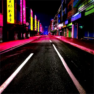 Empty Street Night Png Dwg7 PNG Image