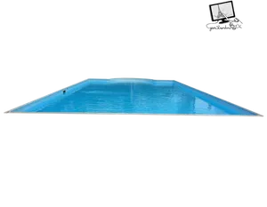 Empty Swimming Pool Blue Water PNG Image