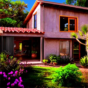 Encanto House In Spring Png Bid PNG Image