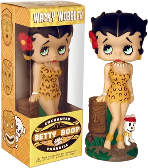 Enchanted Betty Boop Paradise Figurine PNG Image