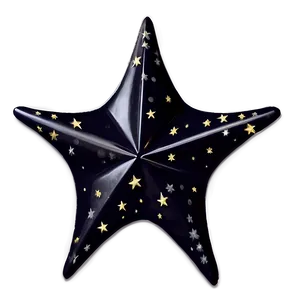 Enchanted Black Stars Png Egr84 PNG Image