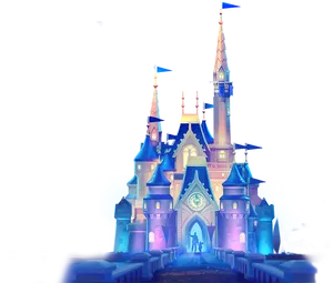 Enchanted Castle Illustration PNG Image