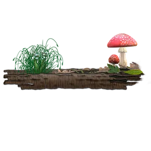 Enchanted Forest Mushrooms PNG Image