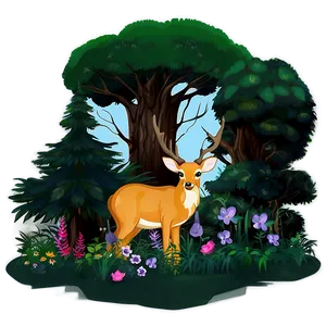 Enchanted Forest Scene Png 06262024 PNG Image