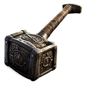 Enchanted Mjolnir Hammer Png Lce34 PNG Image