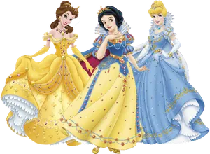 Enchanted_ Princess_ Trio PNG Image