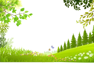 Enchanted_ Springtime_ Meadow_ Scene PNG