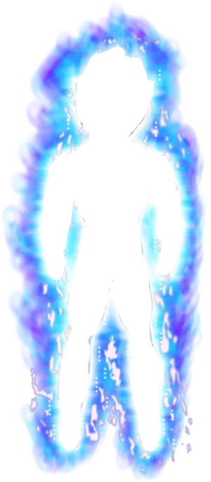 Energetic Silhouette Aura PNG Image