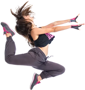 Energetic_ Zumba_ Jump PNG Image