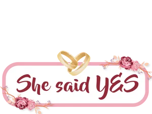 Engagement Announcement She Said Yes PNG Image