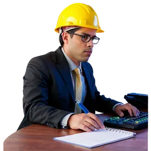 Engineer At Desk Png Rpj32 PNG Image