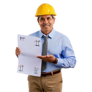 Engineer Holding Plans Png 26 PNG Image