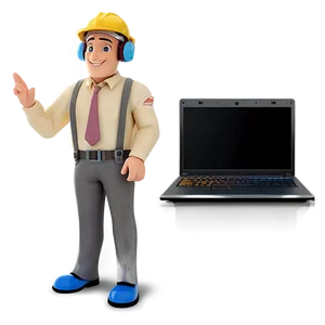 Engineer With Laptop Png Khl14 PNG Image