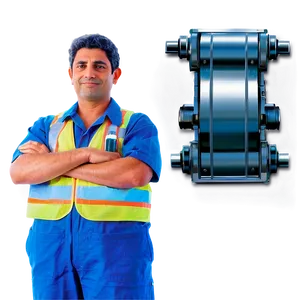 Engineer With Machinery Png Xqy PNG Image