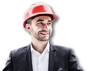 Engineerin Suitwith Helmet PNG Image