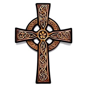 Engraved Celtic Cross Png Whc PNG Image