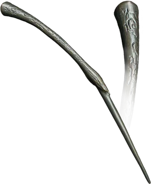 Engraved Magic Wand PNG Image