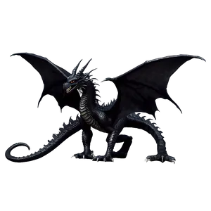 Enigmatic Black Dragon Png Lym PNG Image