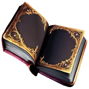 Enigmatic Dark Magic Tome Png 06292024 PNG Image