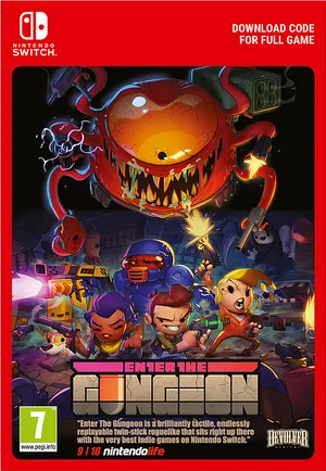 Enter The Gungeon_ Nintendo Switch_ Cover Art PNG Image