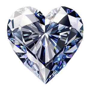 Enthralling Diamond Heart Masterpiece Png Stp PNG Image