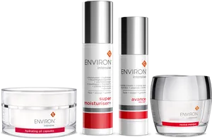 Environ Skincare Products Lineup PNG Image