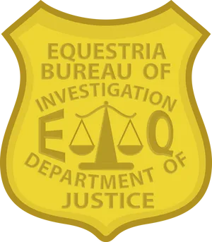 Equestria Bureauof Investigation Badge PNG Image