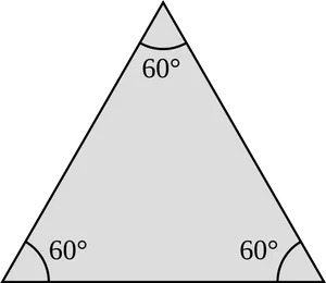 Equilateral Triangle60 Degrees Angles PNG Image