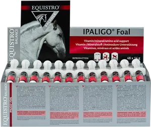 Equistro Ipaligo Foal Supplement Packaging PNG Image