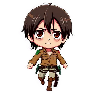 Eren Yeager Chibi Version Png 94 PNG Image