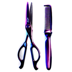 Ergonomic Barber Scissors Png Vty PNG Image