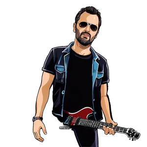 Eric Church Caricature Png 06292024 PNG Image