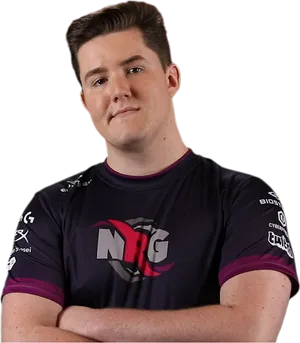 Esports Playerin N R G Jersey PNG Image