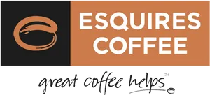 Esquires Coffee Logowith Tagline PNG Image