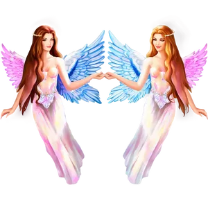 Ethereal Angels Illustration Png Xun PNG Image