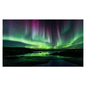 Ethereal Aurora Landscape Png Frl PNG Image