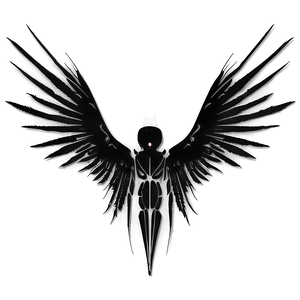 Ethereal Black Wings Silhouette Png 59 PNG Image