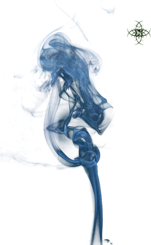 Ethereal_ Blue_ Smoke_ Art PNG Image