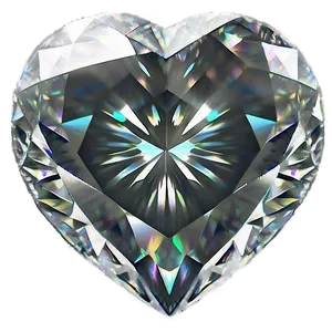 Ethereal Diamond Heart Picture Png 06262024 PNG Image