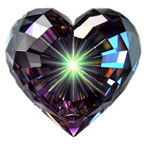 Ethereal Diamond Heart Picture Png 45 PNG Image