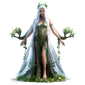 Ethereal Forest Goddess Png Piw PNG Image