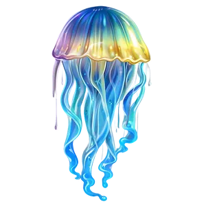 Ethereal Moon Jelly Artwork Png Bvi35 PNG Image