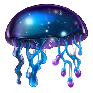 Ethereal Moon Jelly Artwork Png Qed PNG Image