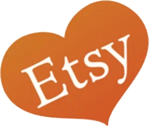 Etsy Heart Logo PNG Image