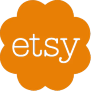 Etsy Logo Orange Background PNG Image