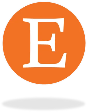 Etsy Logo Orange Background PNG Image