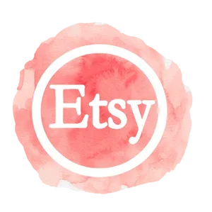 Etsy Logo Watercolor Background PNG Image