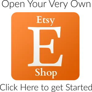 Etsy Shop Promotional Graphic PNG Image