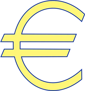 Euro Currency Symbol Graphic PNG Image