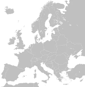 Europe Map Outline PNG Image